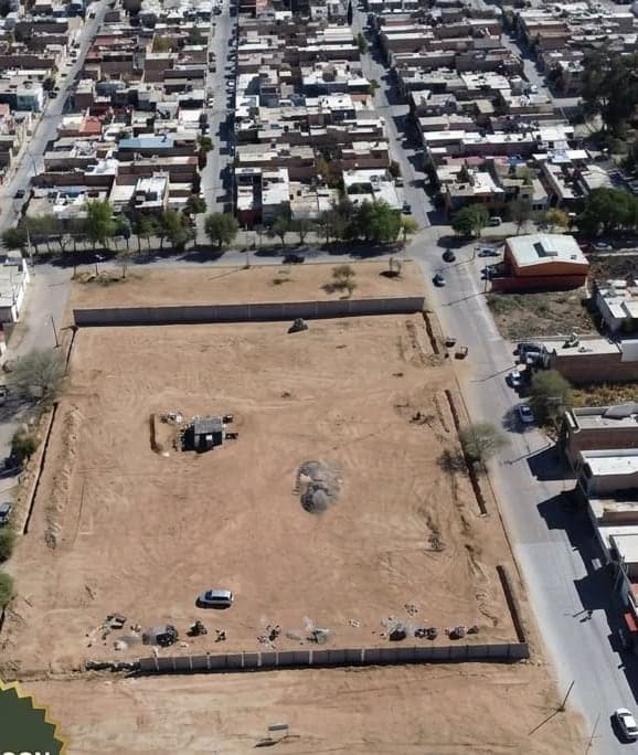 Vista aérea de los terrenos en Colonia Cosmos